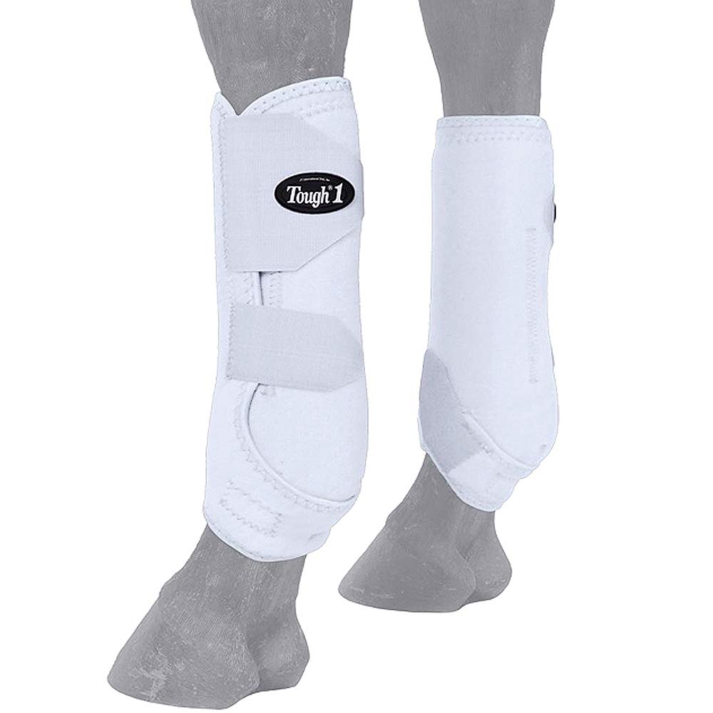 Tough 1 Vented Sport Boots Front L White