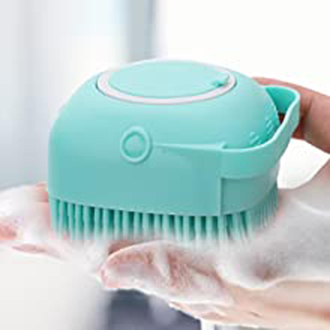 Serebrum Dog Cat Bath Brush Comb Silicone Rubber Dog Grooming Brush Silicone Puppy Massage Brush Hair Fur Grooming Cleaning Brus