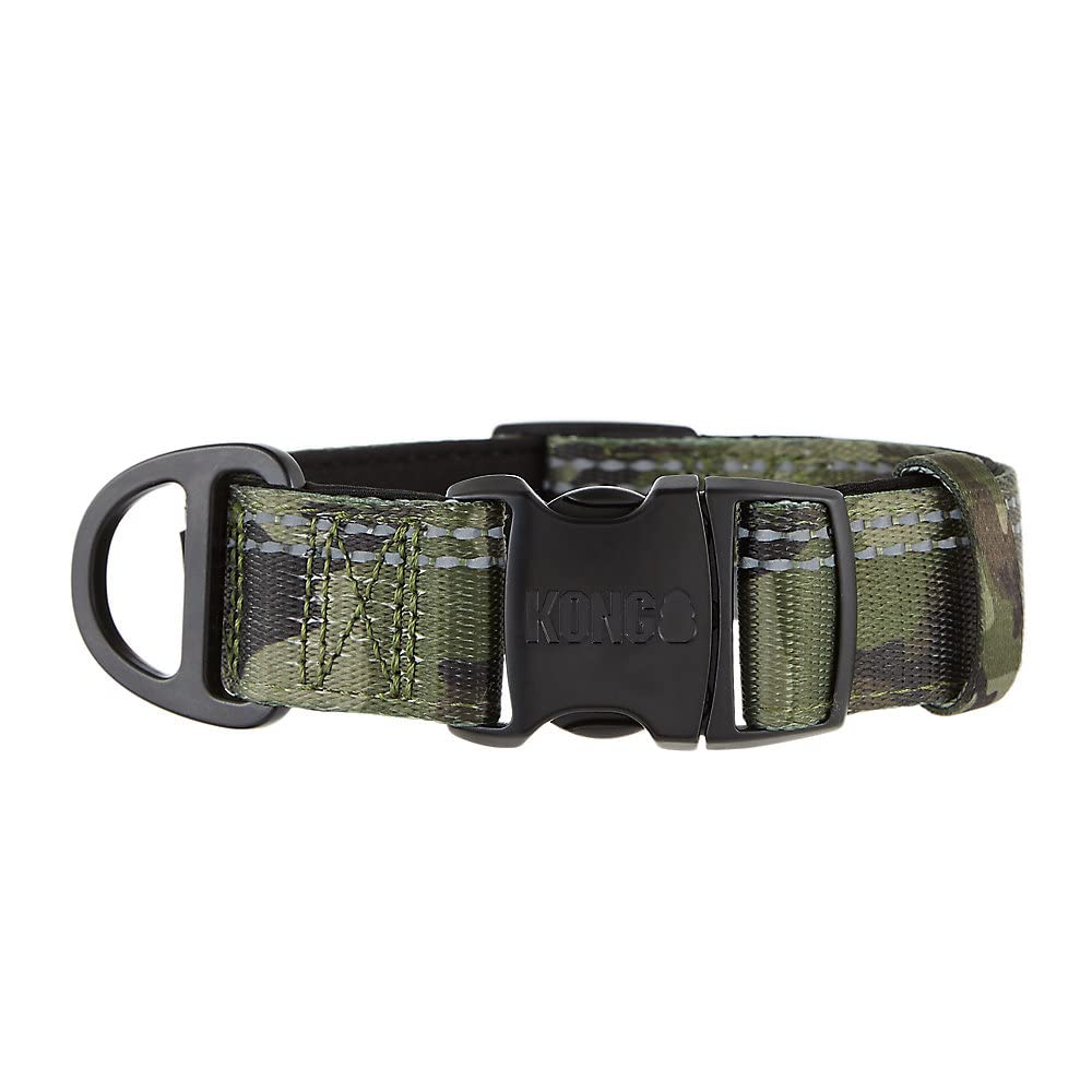Kong Max Hd Ultra Durable Neoprene Padded Dog Collar (Small, Camo)