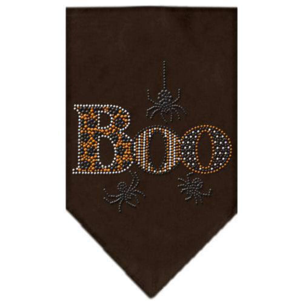 Mirage Pet Products Boo Rhinestone Bandana Grey, Small