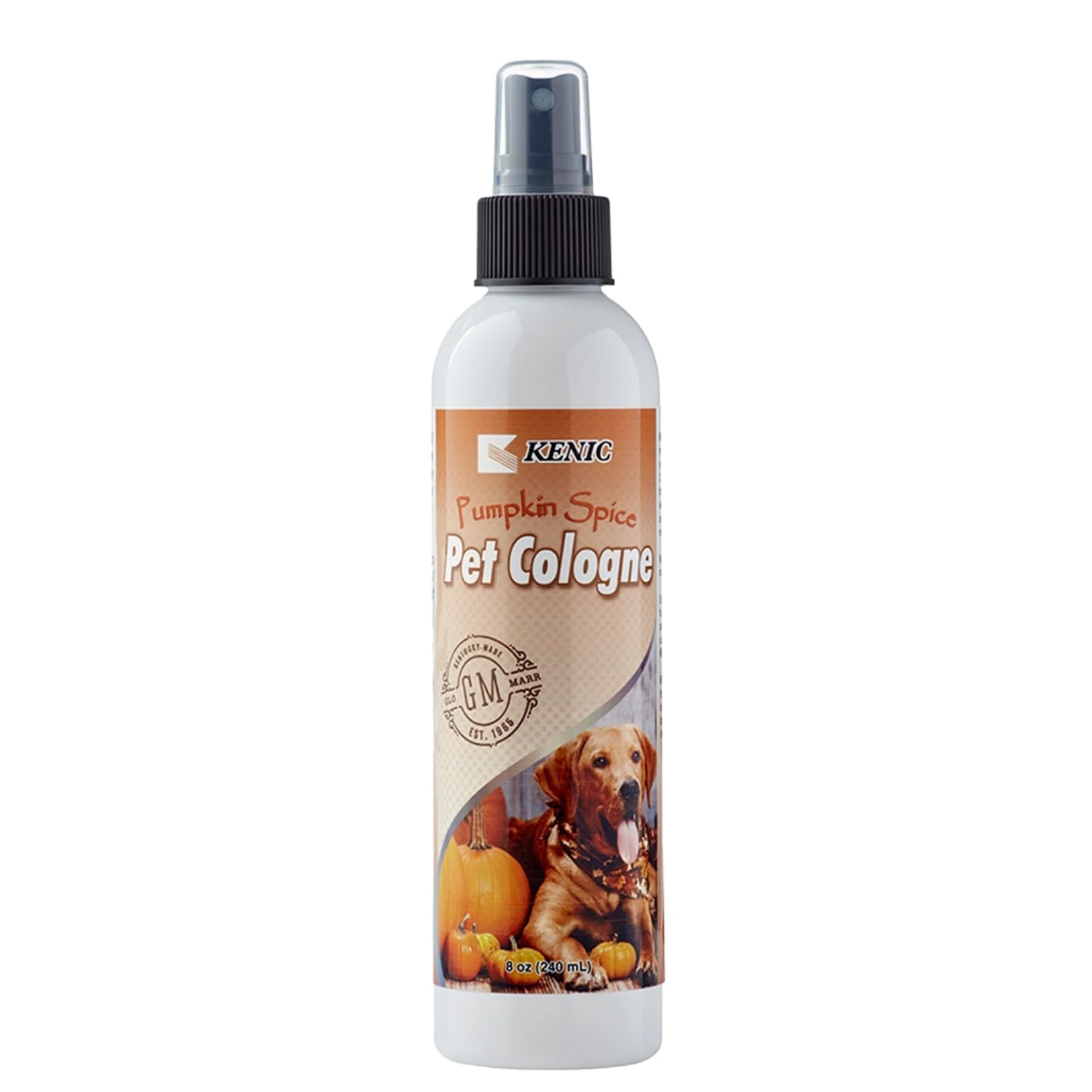 Kenic Pumpkin Spice Pet Cologne, Long Lasting Limited Edition Warm Pumpkin Spice Scented Dog & Cat Deodorizing Spray, Freshens, 