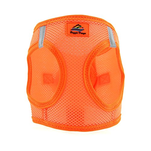 Doggie Design American River Step In Wrap Up Ultra Choke-Free Mesh Dog Harness With Safe Night Walking Reflective Strips (Soft Mesh Polyester, Machine Wash And Line Dry) (2Xl, Hunter Orange)