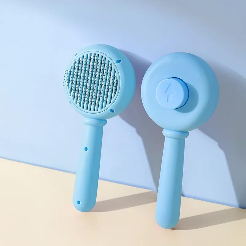 KittuPet Cats Pet Grooming Tool Dog Hair Cleaner Brush Comb Shedding Comb Brush Pet Grooming Brush Self Cleaning Losse Hair Remo
