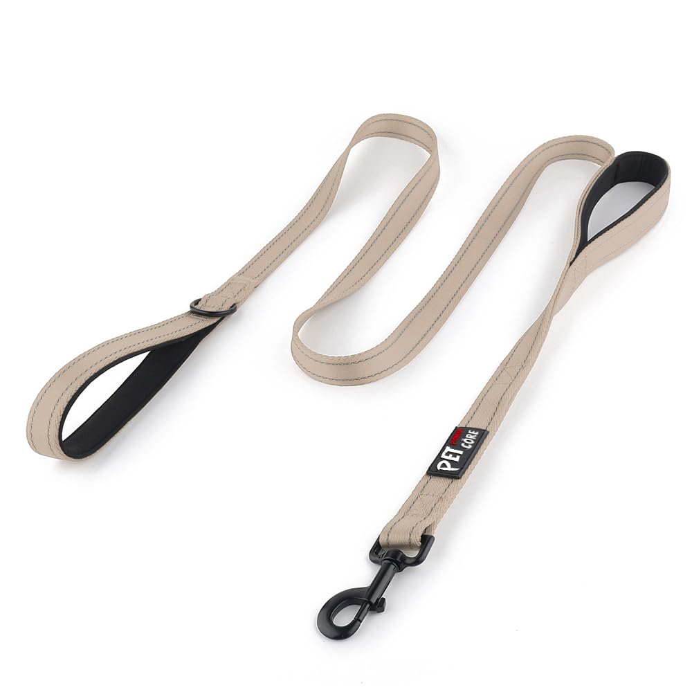 Plutus Pet Double Handle Dog Leash 6Ft, Heavy Duty, Reflective Dual Handle Dog Leash For Safety Training, For Medium Large Dogs,