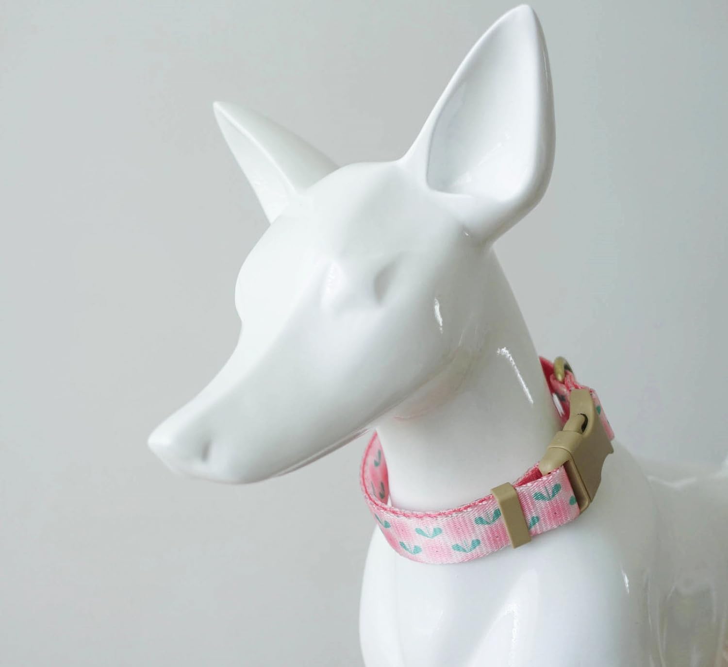 Yudote Designer Dog Collar In Floral Pattern Cute Dog Collars For Small Medium Large Dogs And Puppy (Pink Dandelion,M)