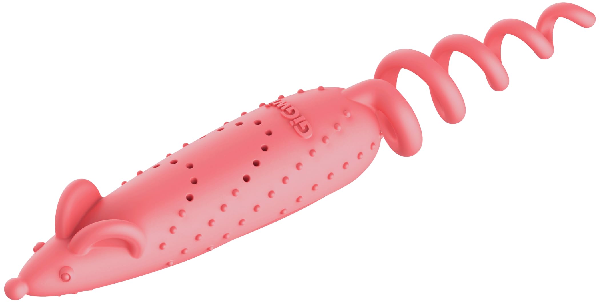 Gigwi RollTailed Mouse Cat Toy, Interactive Toy With Changeable Catnip Bag & Silvervine Stick, Coiled Tail With Textures To Cle