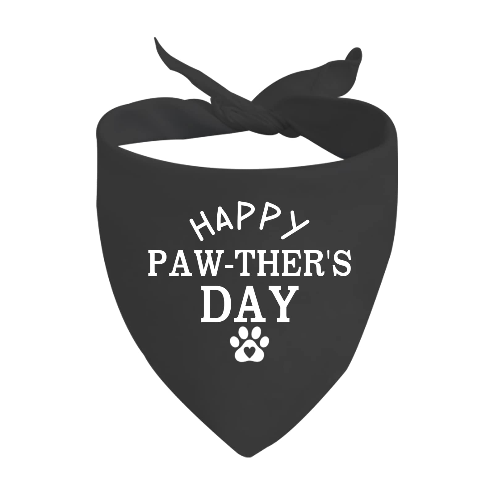 Jxgzso 1 Piece Happy Pawther’S Day Dog Bandana Father’S Day Dog Bandana Dog Dad Gift (Pawthers Day D)