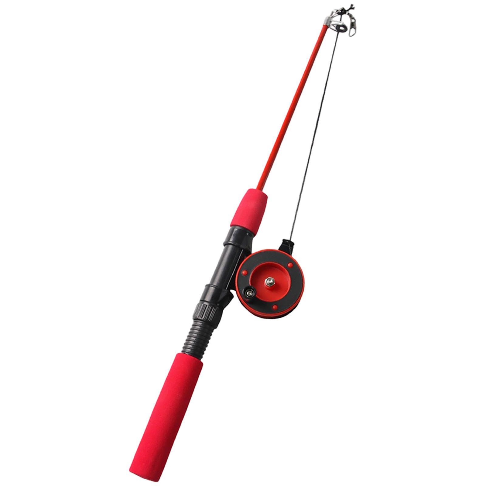 Ecomistiq Cat Teaser Wand Entertaining Sturdy Gift Lightweight Pet Supplies Red| Toys| |Pet