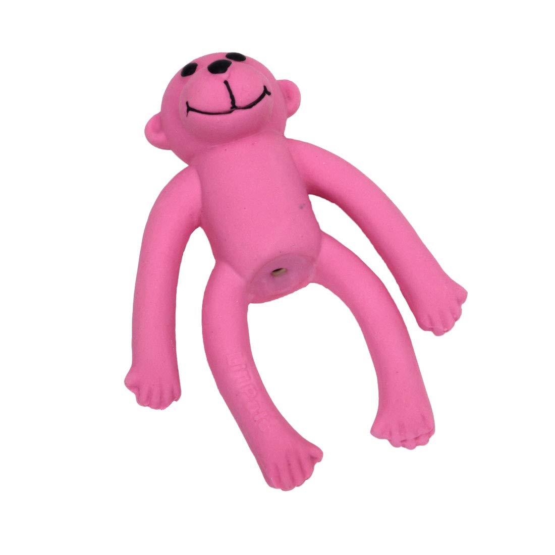 Coastal Pet Products Lil Pals Latex Monkey Dog Toy Pink, 4-Inch Long - (1-Unit)