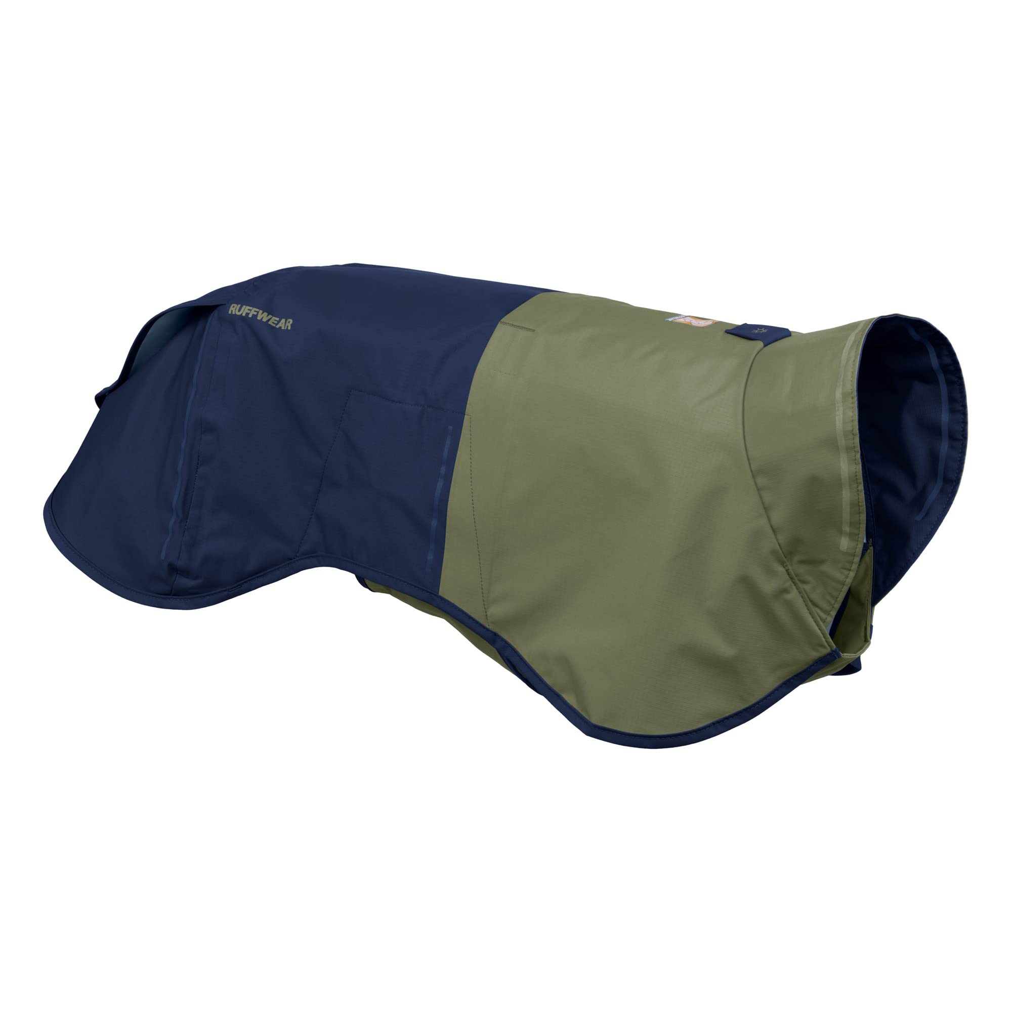 Ruffwear, Sun Shower Dog Raincoat, All-Weather Jacket, Waterproof, Windproof & Lightweight, Midnight Blue, X-Small
