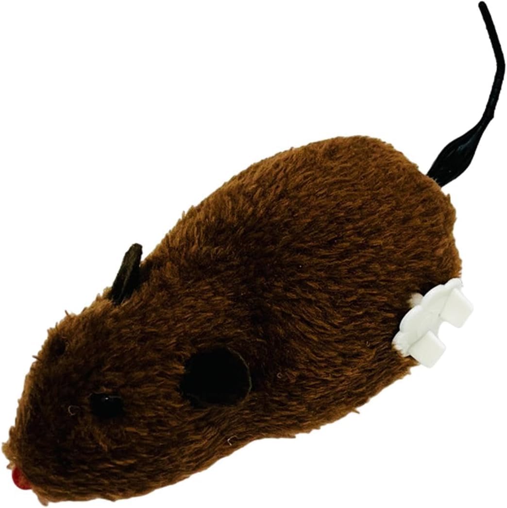 Clockwork Mouse Toy,Cat Plush Mouse Hunting Toy,Mouse Toys For Cats,Clockwork Mouse Running Toy,Mouse Racing Toy,Realistic Mouse