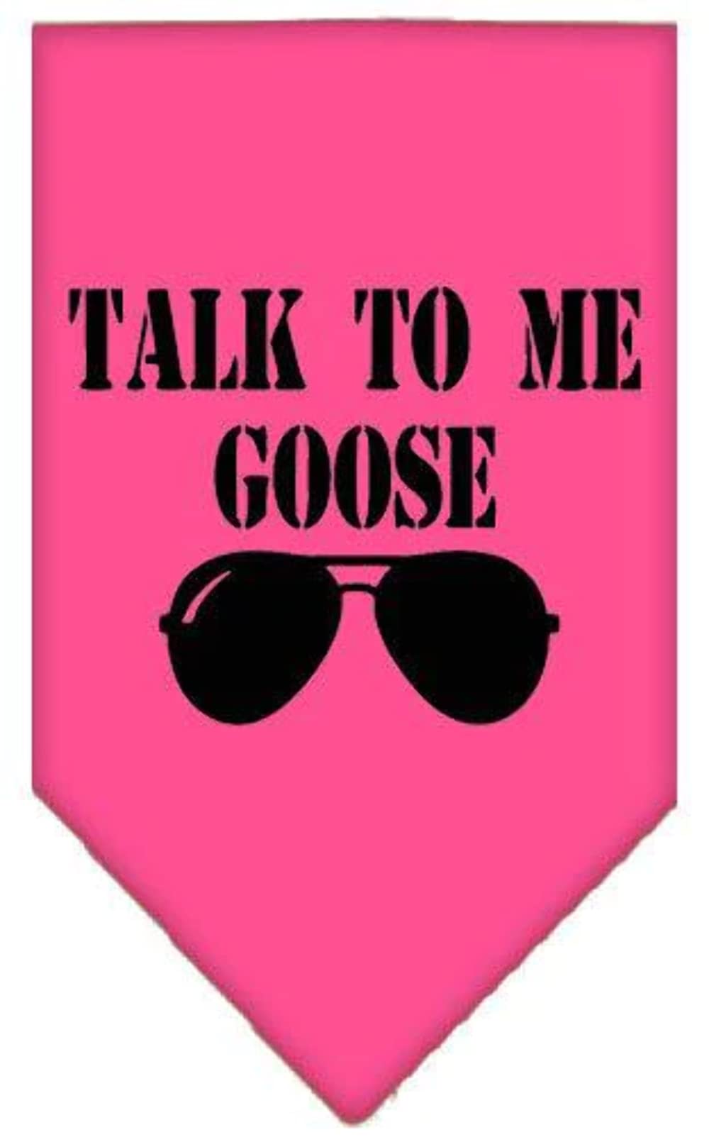 Pet and Dog Bandana Screen Printed, Talk to Me Goose Orange Large