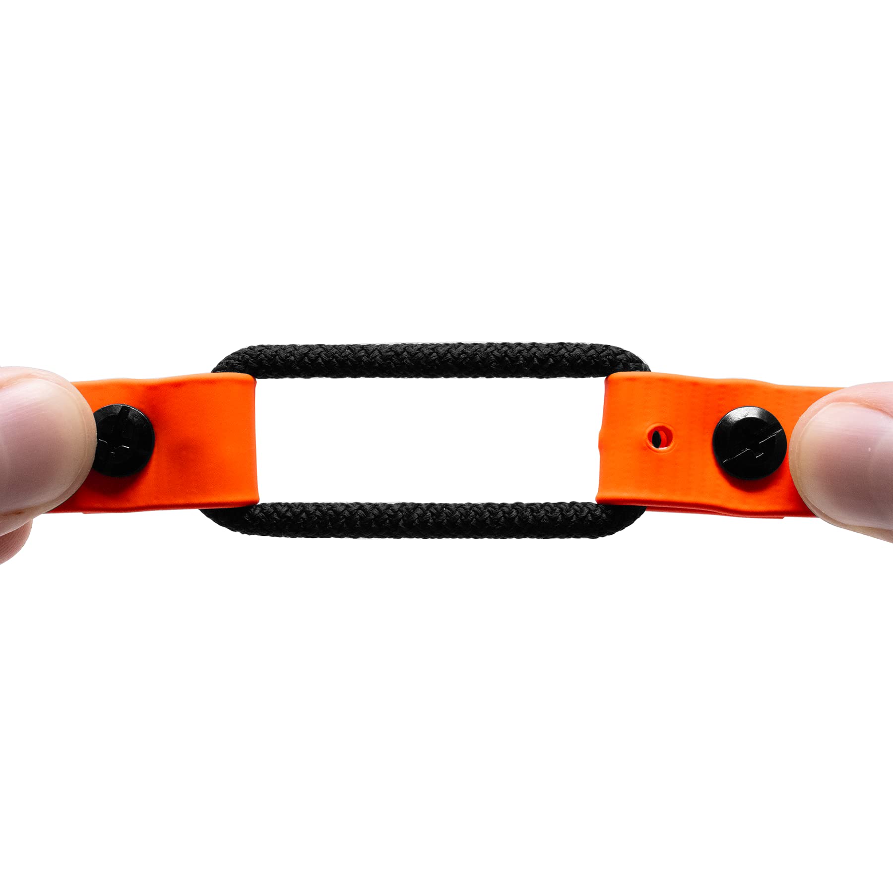 Educator Quick Snap Bungee Dog Collar, Biothane, Waterproof, Odorproof, Easy Connect And Disconnect Clasp And D Ring With Comfort Bungee Loop, Adjustable For Custom Fit, 3/4-Inch, Orange