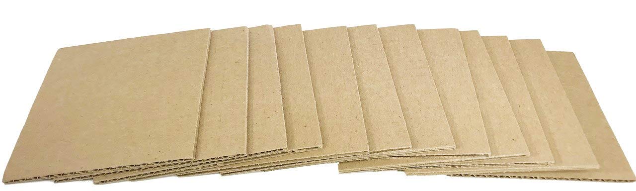 Bonka Bird Toys 3108 Pk12 4-Inch Cardboard Squares Foot Talon Bird Toy Parrot Parts Card Craft Large Cage Amazon African Grey Macaw Cockatoo Chew Forage Feet Balance Play