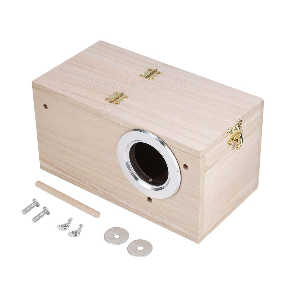 Bird Breeding House With Stand Bird Aviary Cage Box, Bird Breeding Box, Bird House For Budgerigars For Parrot(Left Opening)