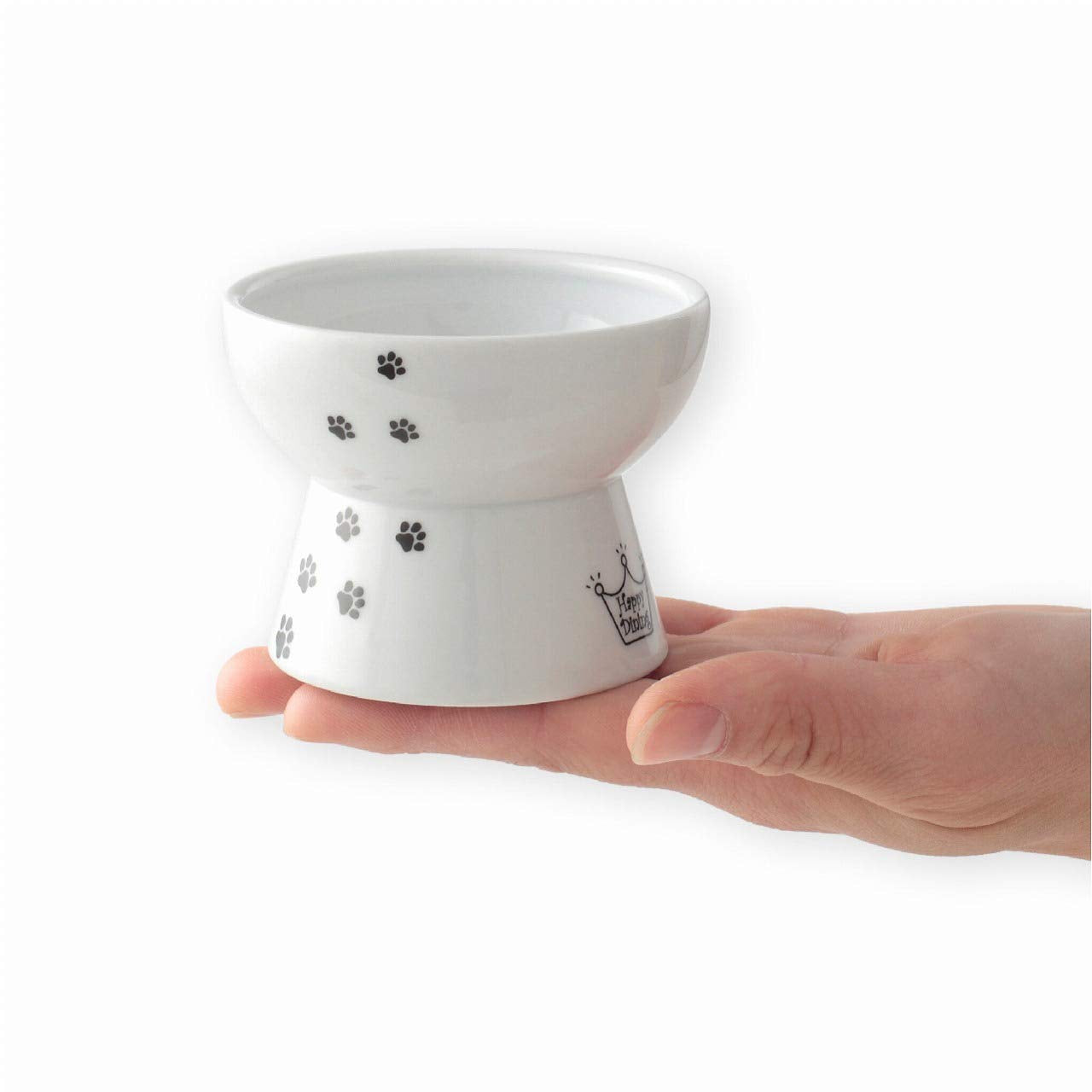 Necoichi Raised Stress Free Cat Food Bowl, Elevated, Backflow Prevention, Dishwasher and Microwave Safe, No.1 Seller in Japan! (