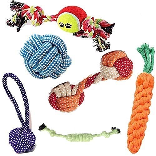 Pet Believe Dog Rope Toys Puppy Small And Medium Dogs Dogs Interactive Durable Washable Cotton Dog Chew Rope Toys Teeth Cleaning
