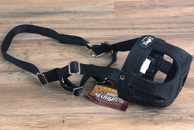Tough 1 Easy Breathe Poly/Nylon Grazing Muzzle, Pony, Black