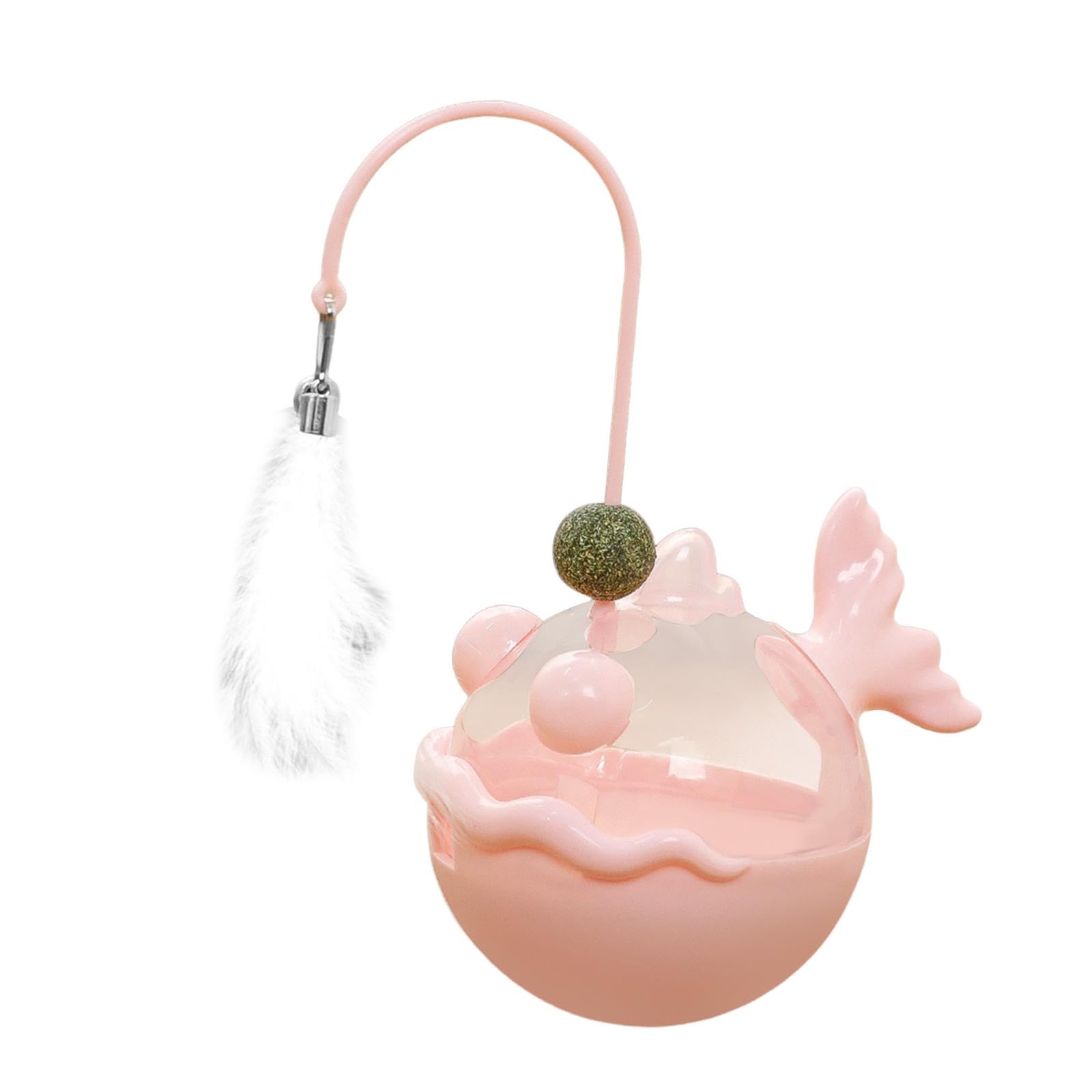 Calandis Interactive Cat Toy Funny Teaser Rod Tumbler For Indoor Cats Kitten Hunting Pibk | Toys | Cat Supplies | Pet Supplies