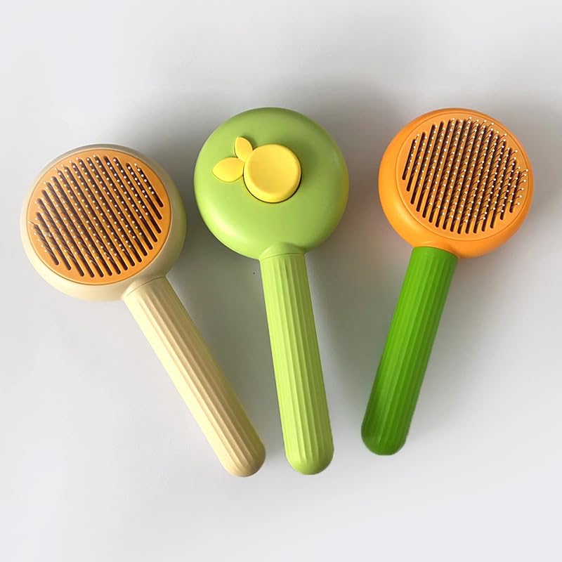 Psk Pet Mart Dog & Cat Hair Brush SelfCleaning Slicker Brush For Shedding And Grooming Loose, Pet Brush For Short And Long Hair