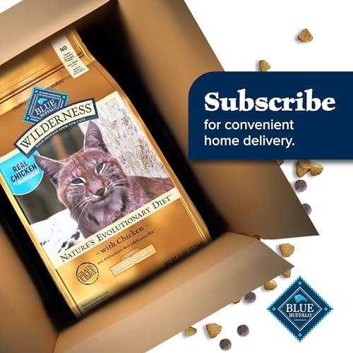 Blue Buffalo Wilderness Natural Adult Weight Management Dry Cat Food, High-Protein & Grain-Free Weight Control Formula, Chicken,