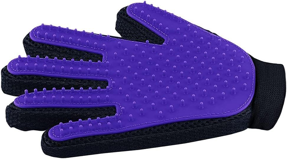 Roverpets Pet Grooming Gloves For Dogs, Cats & Horses  Gentle Shedding Brush Mittens For Long & Short Hair, Efficient Hair Remo