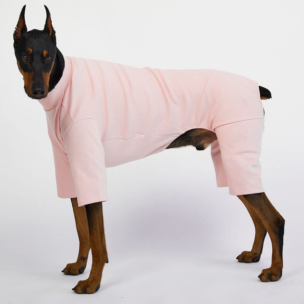 Lucky Petter Dog Pajamas For Small Dog Basic Onesie Doggie Jammies Dog Shirt Stretchable Dog Jumpsuit Bodysuit Pjs (4X-Large, Ba