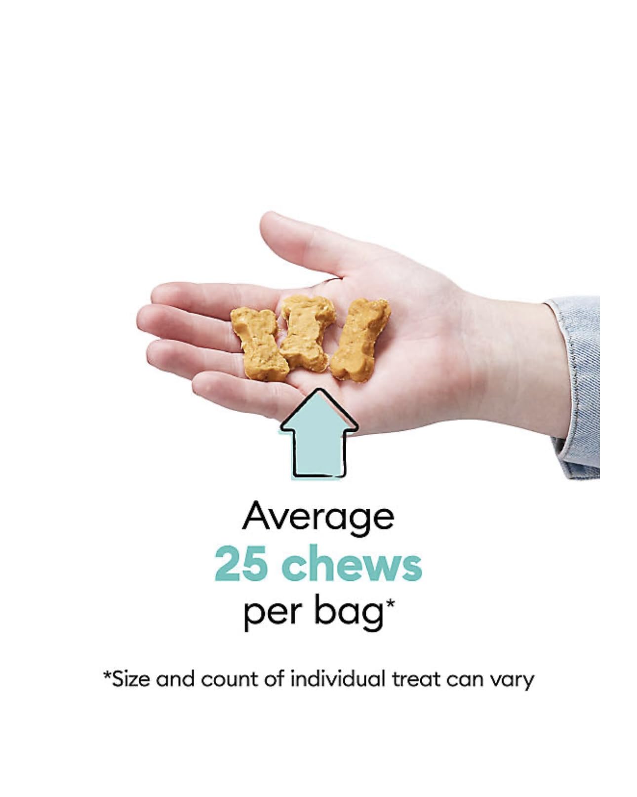 Wiggles & Wags Peanut Butter Chewy Bones Dog Treats, 6 oz with Waste Bag Dispenser, Ideal for Dogs, Pack of 2