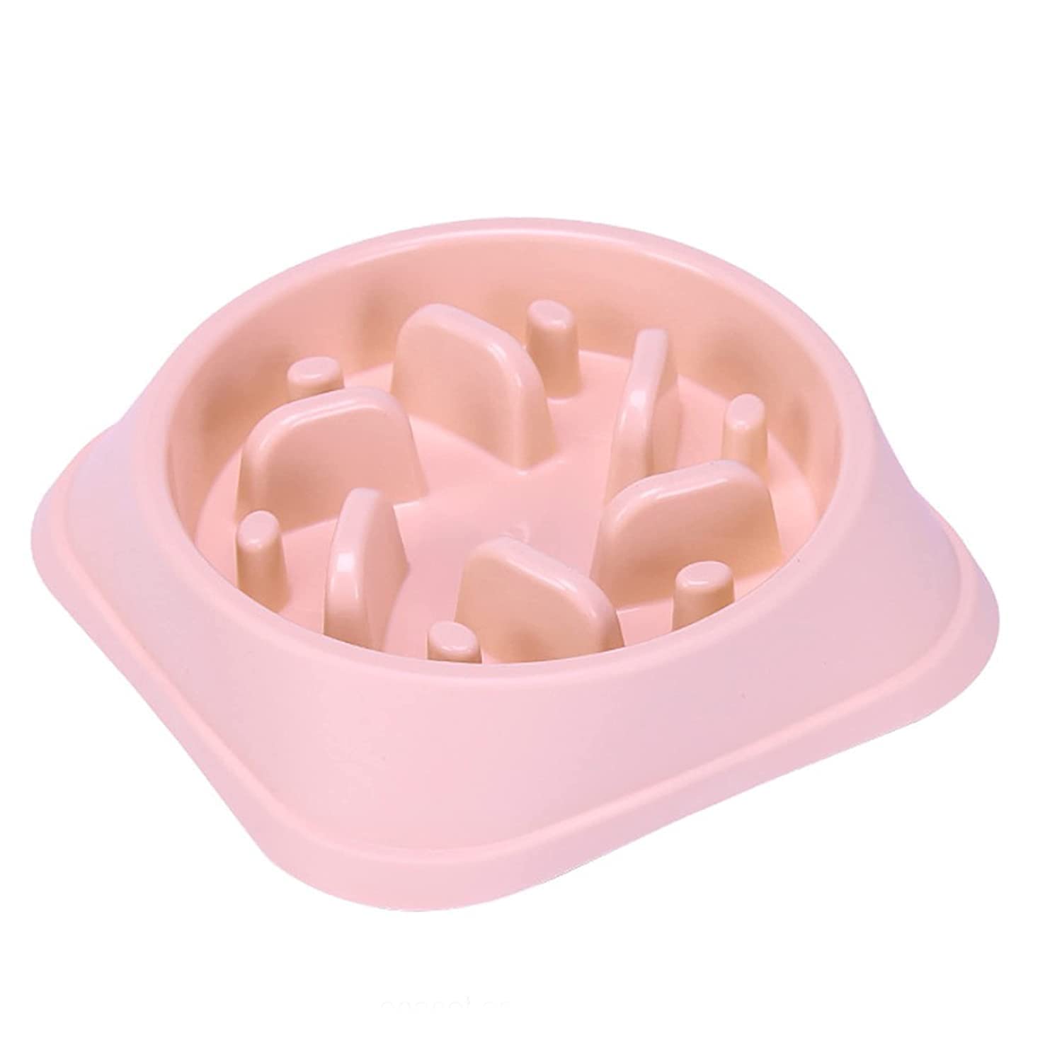 Rvpaws Dog Feeder Slow Eating Pet Bowl NonToxic Preventing Choking Healthy Design Bowl For Small Cat Dog Pet(Color May Vary)
