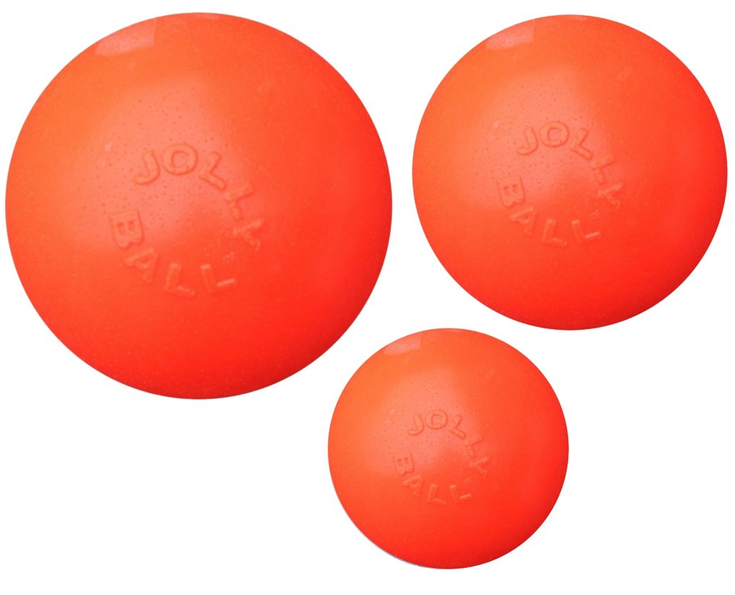 Jolly Pets Dog 6-Inch Bounce-N-Play, Orange, 6 Inches/Medium