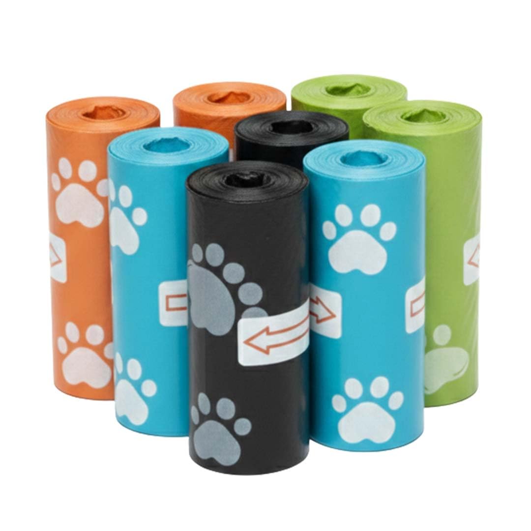 Pets Empire 8 Roll Dog Poop Bags Extra Thick And Strong | Leak Proof Poop Bags For Dogs | Plastic Waste Pick Up Biodegradable | 