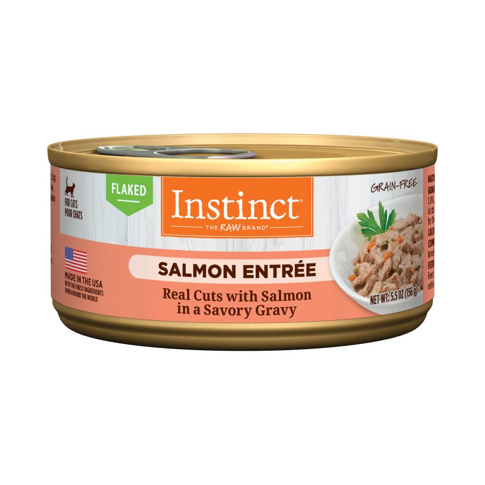 Instinct Flaked Salmon Entr  e Wet Cat Food 5.5 oz. Can