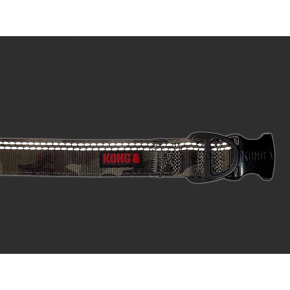 Kong Max Hd Ultra Durable Neoprene Padded Dog Collar (Small, Camo)