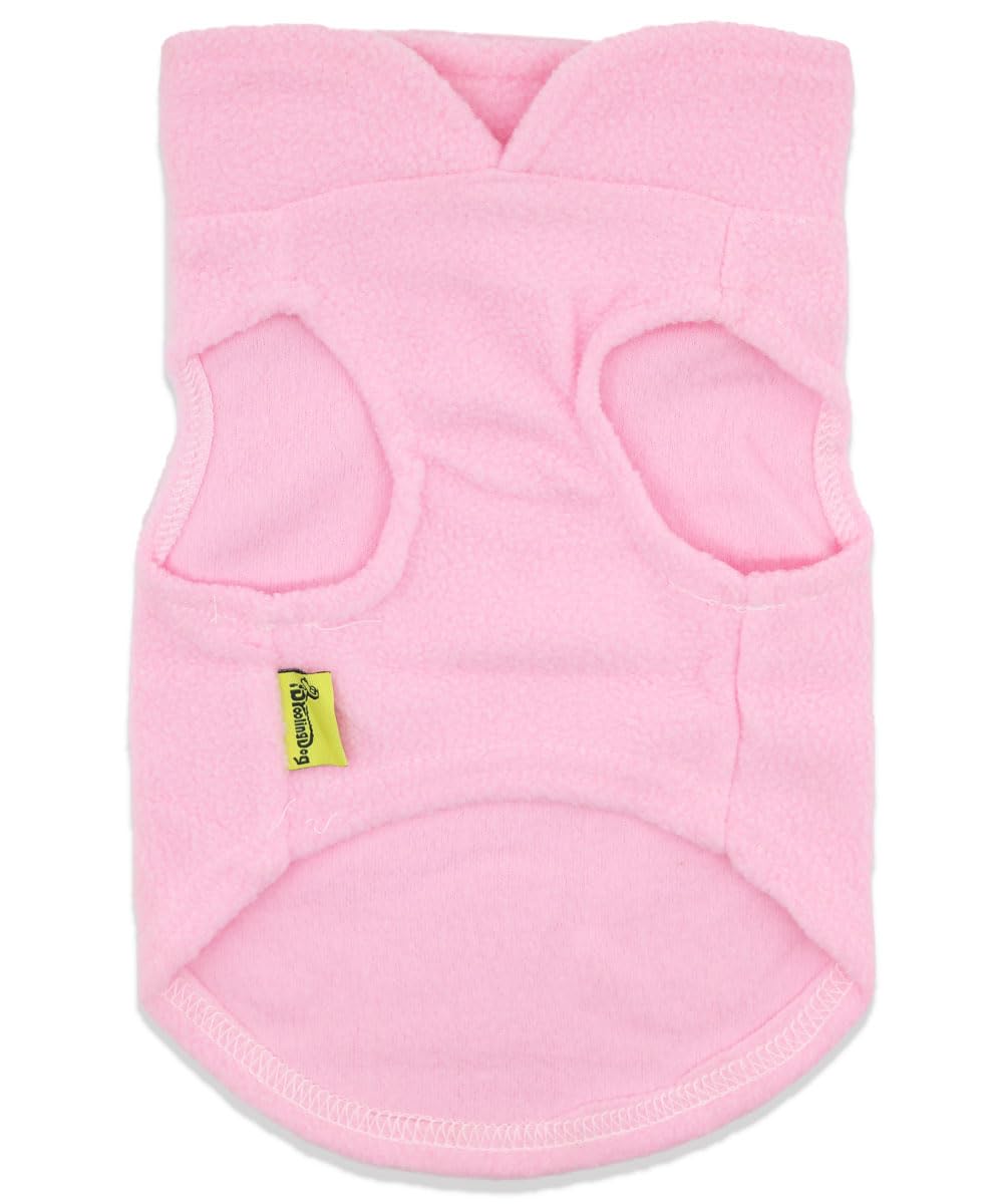 Droolingdog Cat Sweater Fleece Vest Lightweight Cat Clothes For Small Cats Only, Xl, Pink