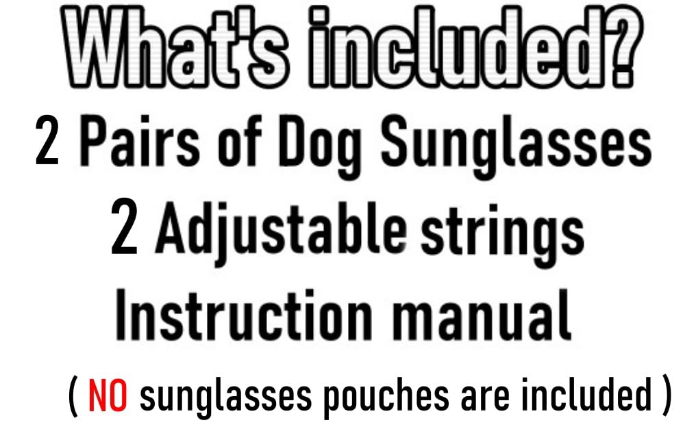 G014 Dog Cat Pet 80S Sunglasses Goggles For Small Breeds Up To 15Lbs (2-Pack Black+ Clear-Rainbow Mirror)