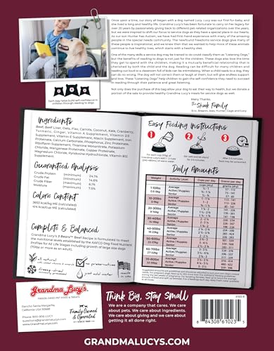 Grandma Lucys 3 Bears Beef Dog Food - 1lb