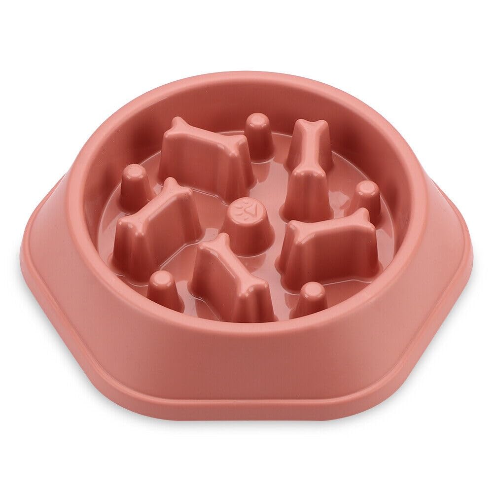 Augen Slow Feeding Bowl For Dogs Small Medium Large Cats AntiSwallowing Interactive Prevents Choking Slow Eating NonSlip Washa