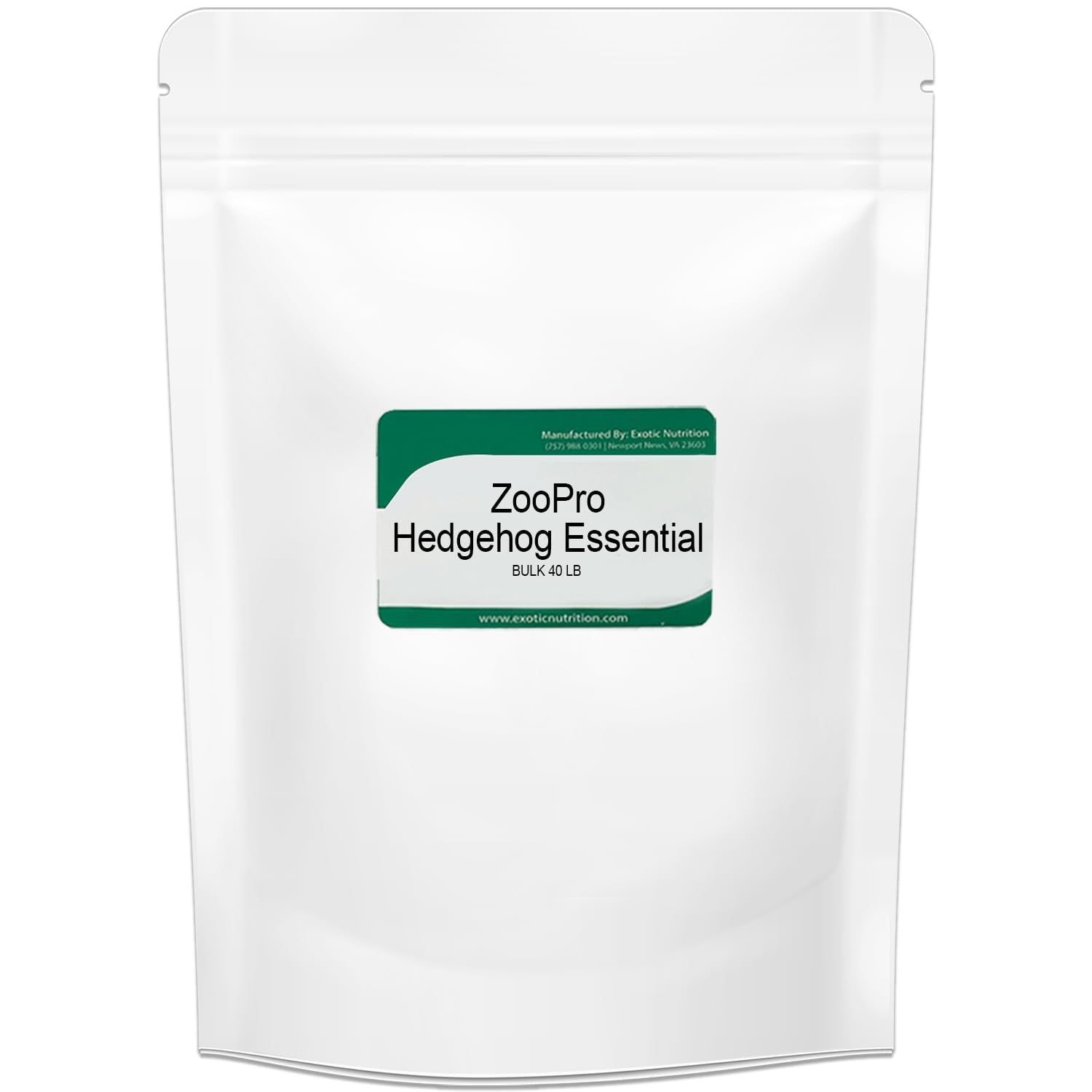 Exotic Nutrition Hedgehog Essential 40 lb - Chicken Kibble with Mealworms