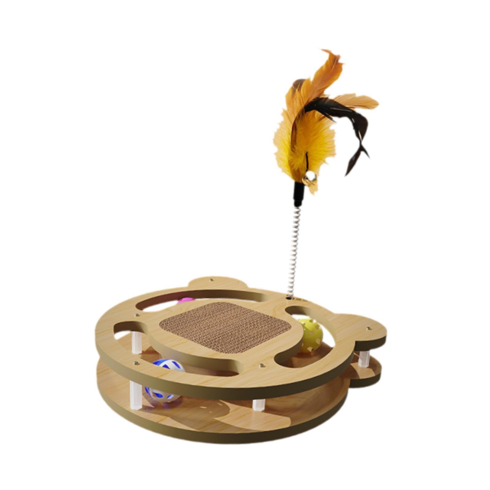 Enakshi Cat Balls Track Toy For Indoor Cats Creative Exerciser Game 2 Layer Pet Cats|Pet Supplies | Cat Supplies | Toys