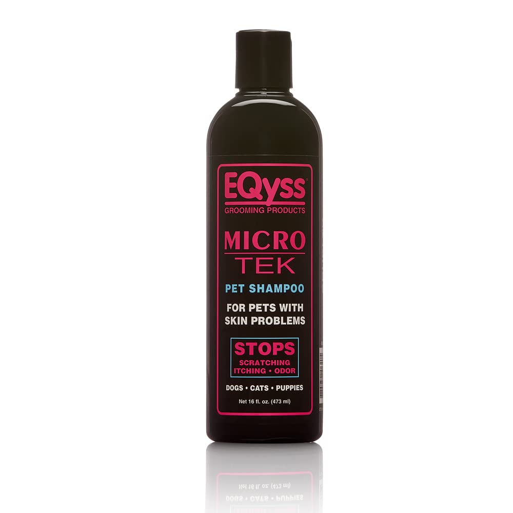 Eqyss Micro-Tek Pet Shampoo (16 Ounce) - Stops Scratching, Itching, Biting, Or Licking Hot Spots