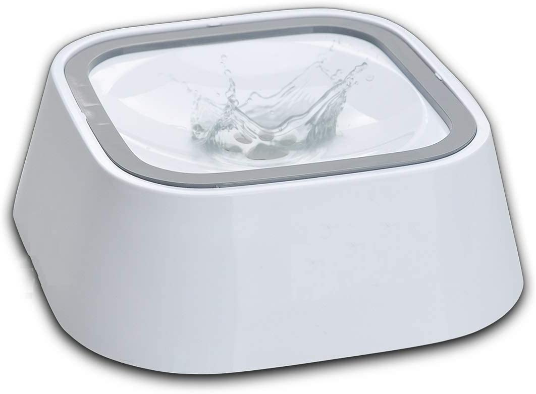 Divik NoSpill Water Bowl For Dogs, Slow Feeder Water Dispenser Bowl For Home And Travel // SplashFree Pet Waterer Cat/Dog Feed