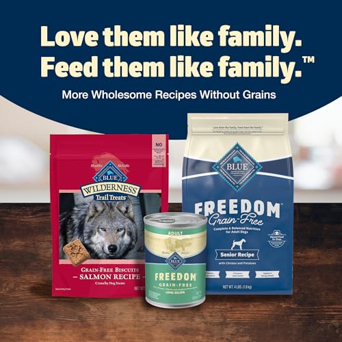 Blue Buffalo Freedom Grain-Free Wet Dog Food, Free of Glutens & Artificial Preservatives, Made with Natural Ingredients, Lamb Re