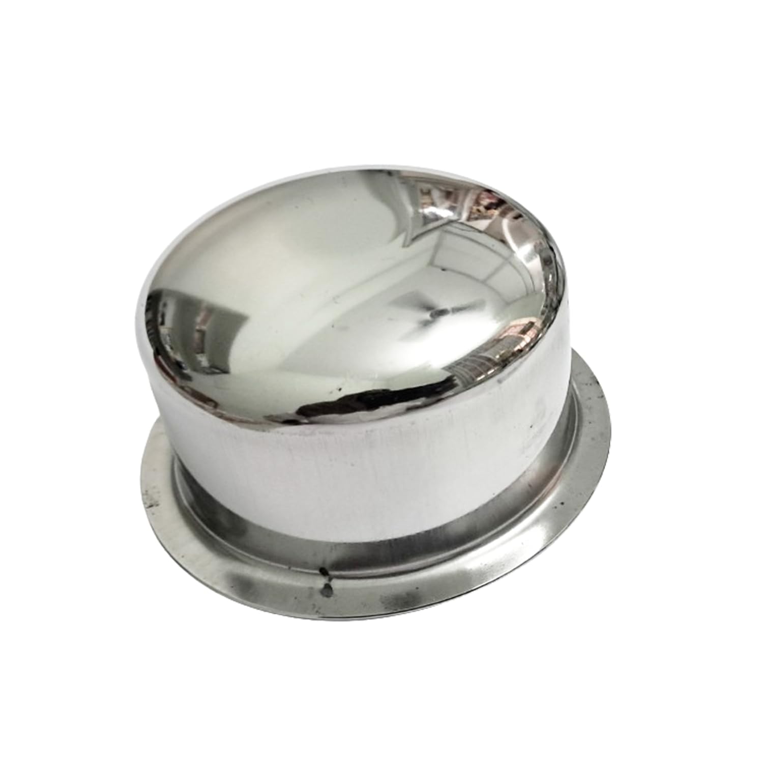 Starlinks Stainless Steel Mini Bottom Flat Small Serving Bowl Tope Curry Pot Coffee Pot Pet Bowl (150Ml 2Pcs)