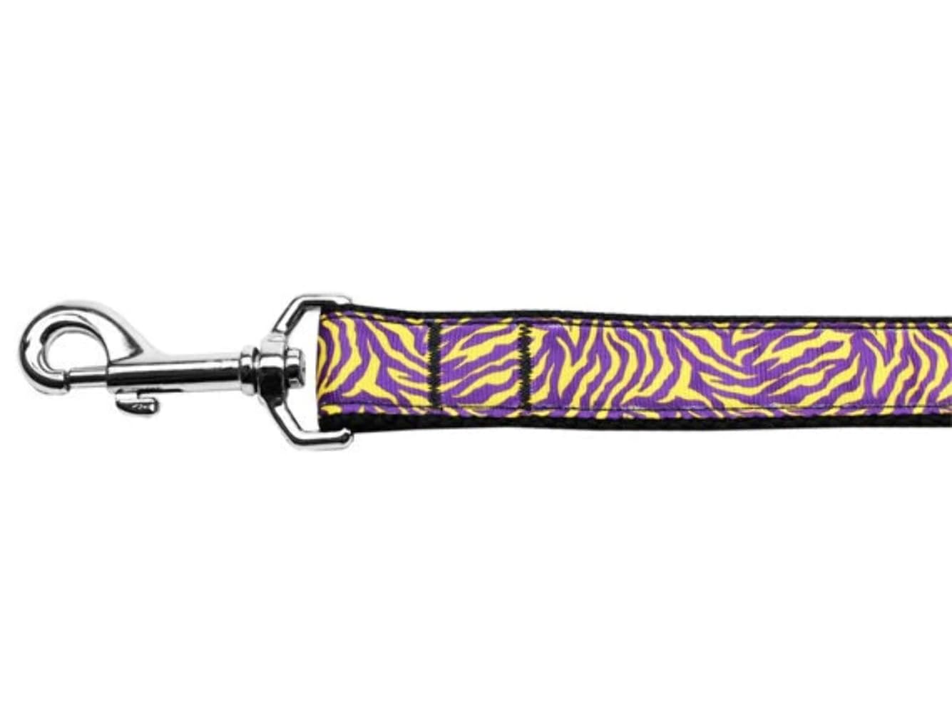 Pet Dog & Cat Nylon Collar or Leash, "Purple and Yellow Tiger Stripes" 5/8" w x 4 ft. leash