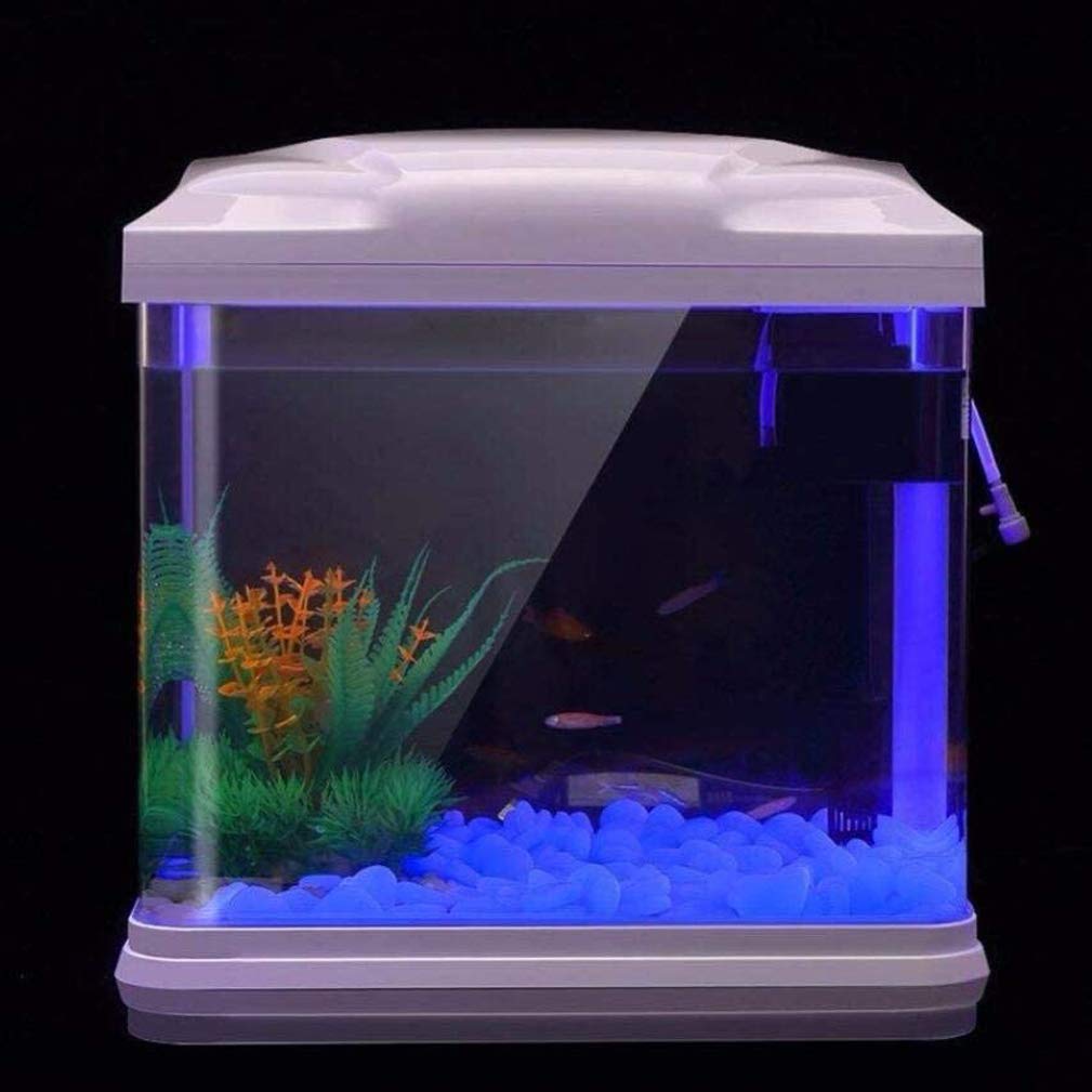 Oubest Glow In The Dark Rocks Glow Pebbles Outdoor Bulk Blue Decorations Stones For Garden Fish Tank Aquarium Walkway Plant Pots (500, Blue)