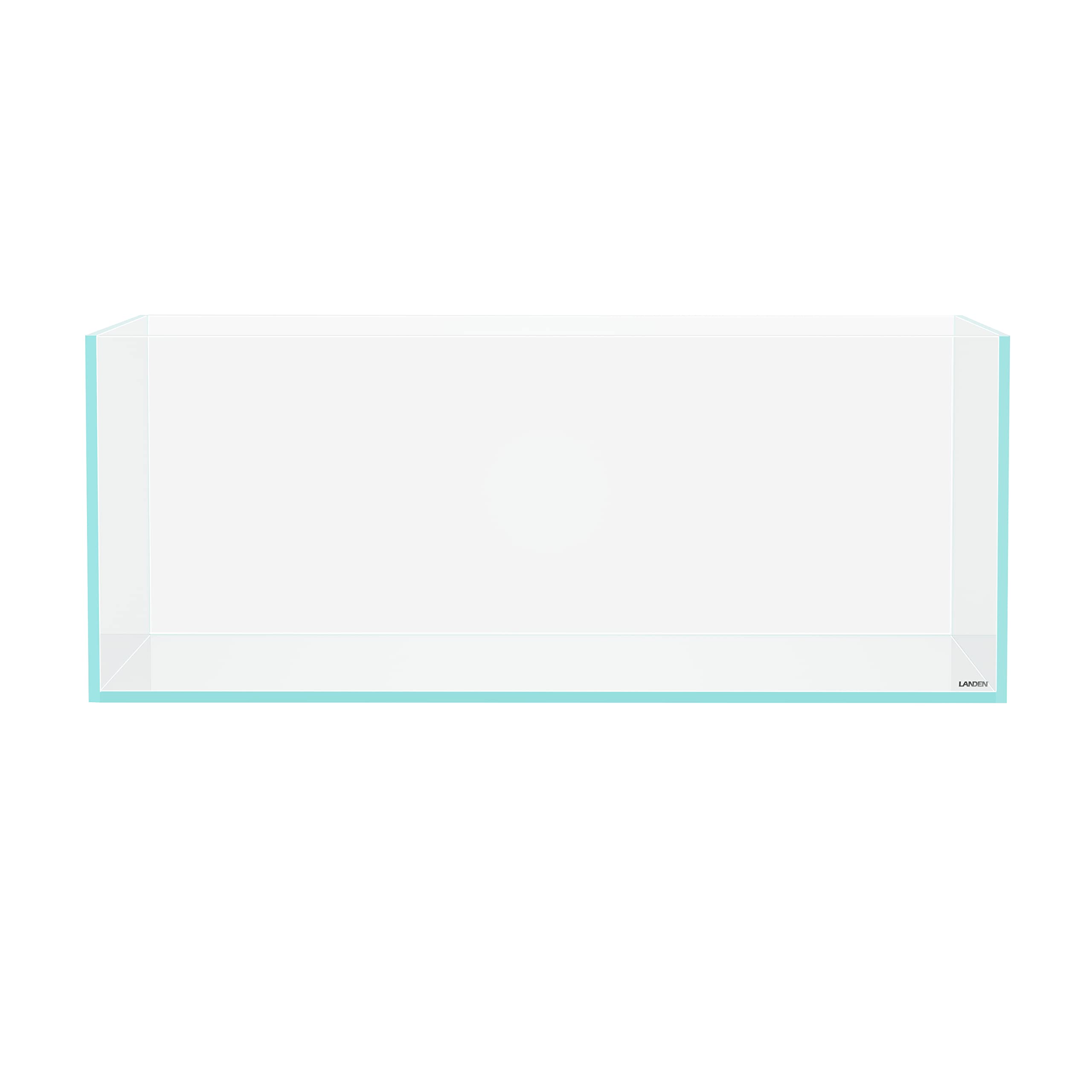 LANEDN 90S 39 Gallon Shallow Tank Rimless Low Iron Tank 35.4 L    19.7 W    14.2 H (90cm x 50cm x 36cm); 10mm Thickness Aquascap