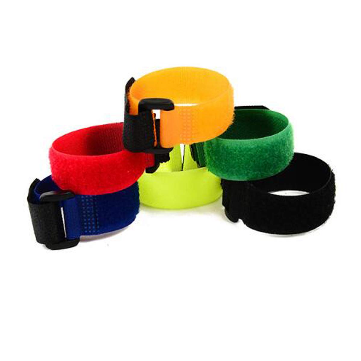 N-A Upgrade Anti Crow Rooster Collar, Noise-Free Nylon Neckband, 6 Pieces, Multicolor