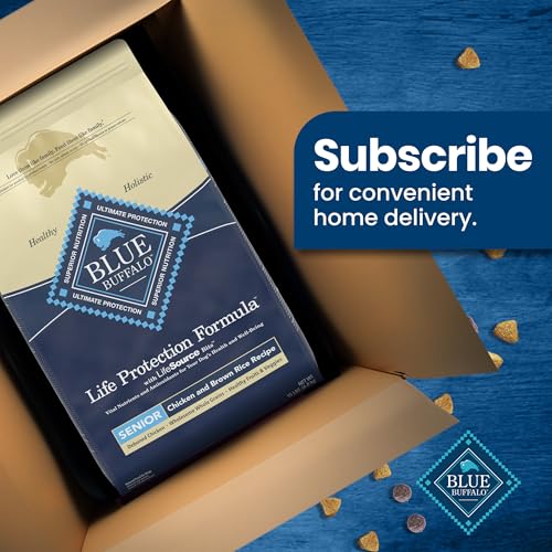 Blue Buffalo Life Protection Formula Senior Dry Dog Food, Supports Joint Health and Mobility, Made with Natural Ingredients, Chi