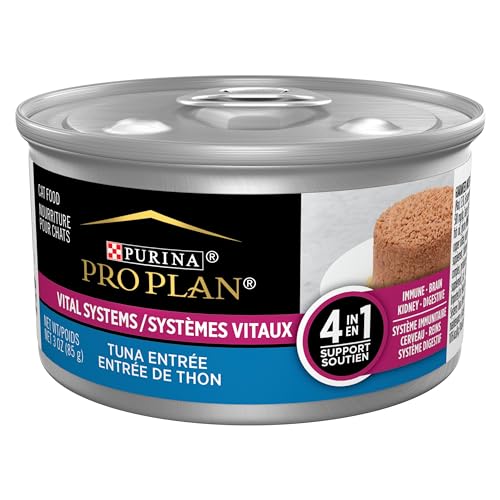 Purina Pro Plan Vital Systems Tuna Entree Wet Cat Food Pate 4-in-1 Brain, Kidney, Digestive and Immune Formula - (Pack of 24) 3