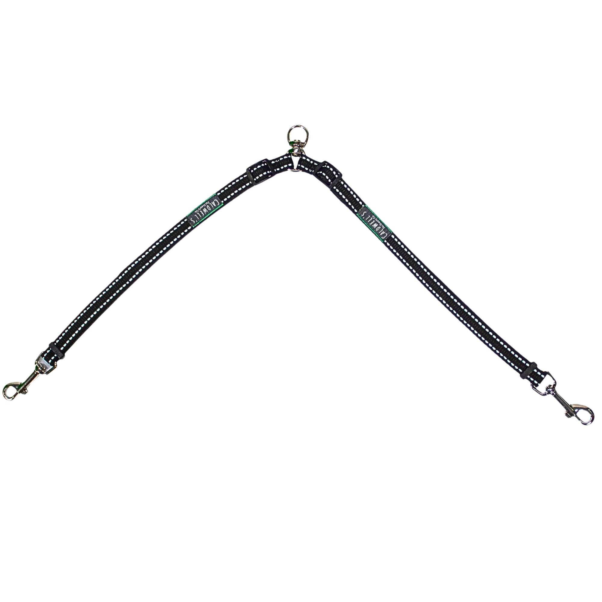 Caldwell'S Pet Supply Co. Leash Coupler, Two Dog Leash Splitter To Split Leashes For Walking 2 Dogs, Tangle Free Double Dog Leashes Connector, Adjustable Attachment For Small Or Medium Dogs